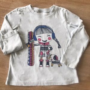 Hanna Andersson Girls Long Sleeve Top Size 110